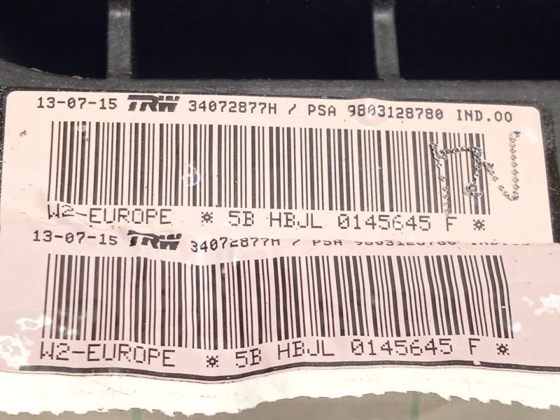 Recambio de airbag delantero derecho para peugeot 508 i (8d_) 1.6 bluehdi 120 referencia OEM IAM 9803128780  
