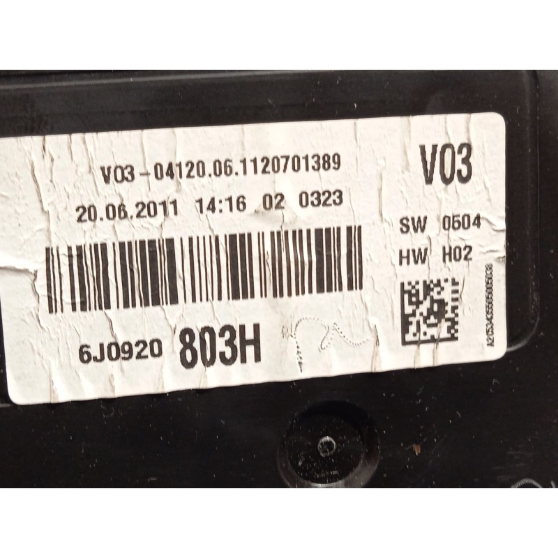 Recambio de cuadro instrumentos para seat ibiza iv sc (6j1, 6p5) 1.6 tdi referencia OEM IAM 6J0920803H  