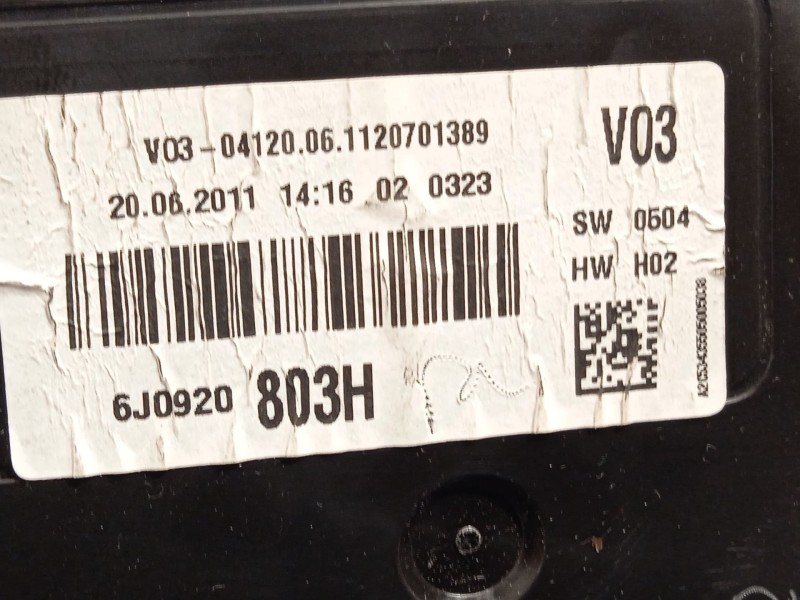 Recambio de cuadro instrumentos para seat ibiza iv sc (6j1, 6p5) 1.6 tdi referencia OEM IAM 6J0920803H  