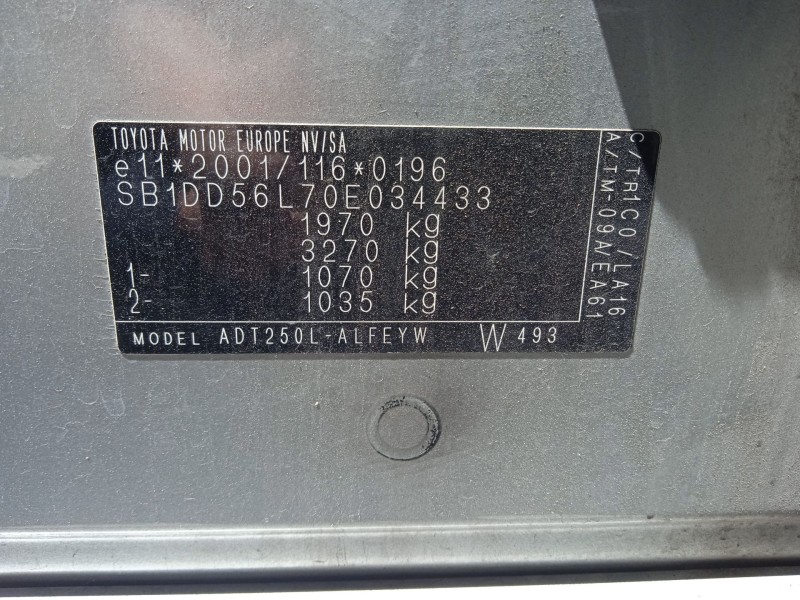 toyota avensis (_t25_) del año 2008