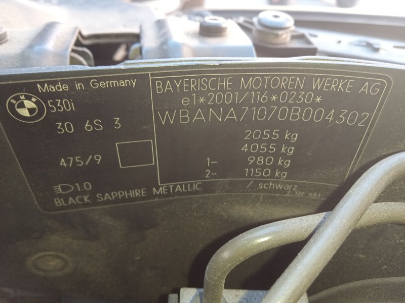 bmw 5 (e60) del año 2005