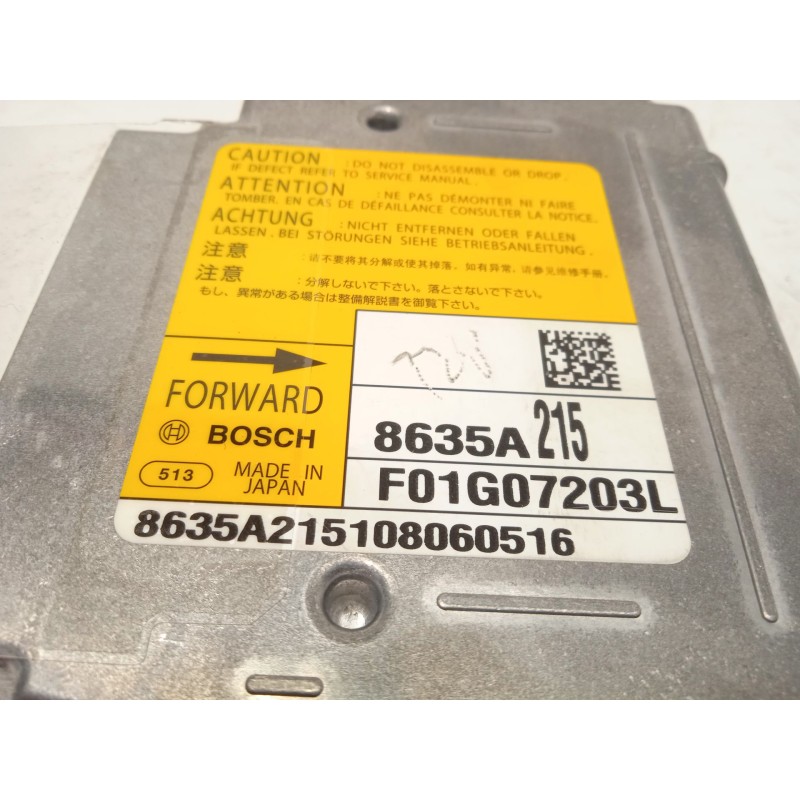 Recambio de centralita airbag para mitsubishi asx (ga_w_) 1.8 di-d (ga6w) referencia OEM IAM 8635A215  F01G07203L
