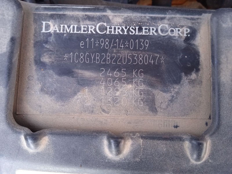 chrysler voyager iv (rg, rs) del año 2002