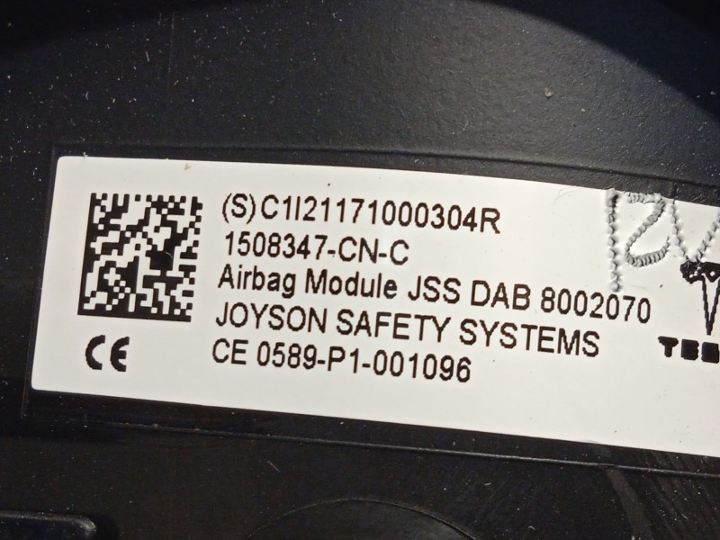 Recambio de kit airbag para tesla model 3 (5yj3) ev referencia OEM IAM 2735086X 1077824CNF 1508347CNC