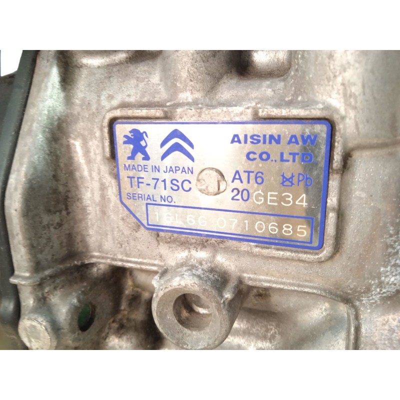 Recambio de caja cambios para peugeot 3008 monospace (0u_) 1.6 bluehdi 120 referencia OEM IAM 20GE34  