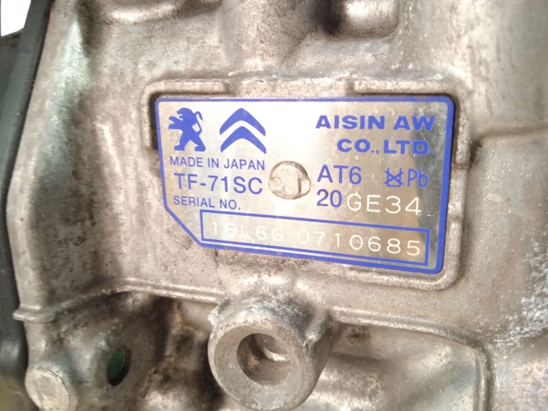 Recambio de caja cambios para peugeot 3008 monospace (0u_) 1.6 bluehdi 120 referencia OEM IAM 20GE34  