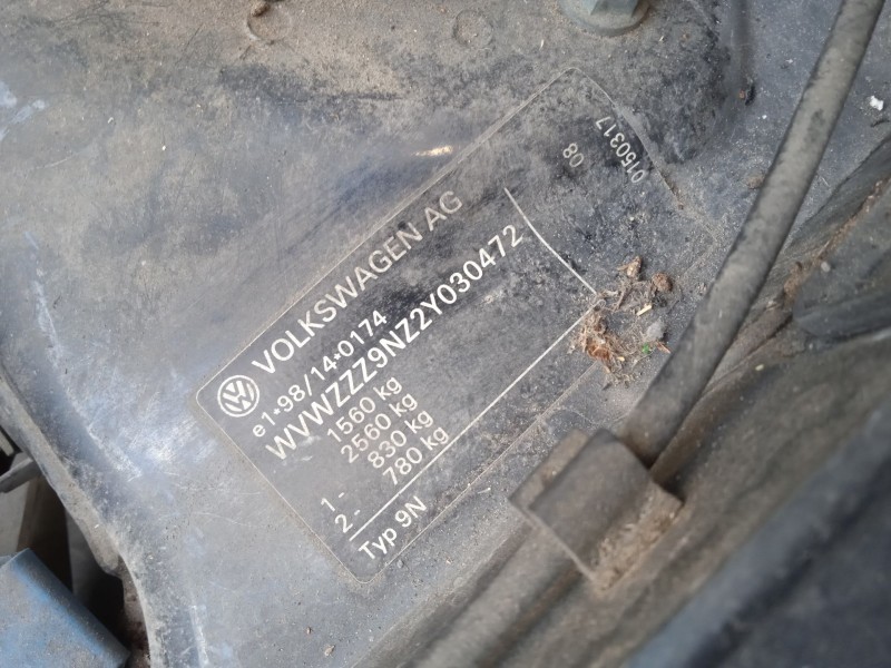 volkswagen polo (9n_, 9a_) del año 2002