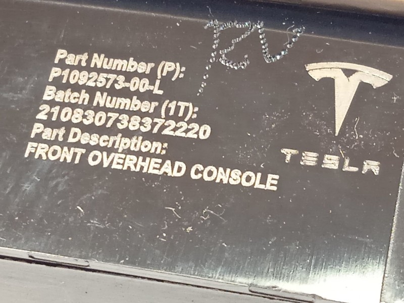 Recambio de luz interior para tesla model 3 (5yj3) ev referencia OEM IAM 109257300L P109257300L 