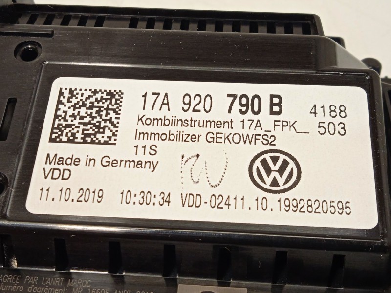 Recambio de cuadro instrumentos para volkswagen t-roc (a11, d11) 1.5 tsi referencia OEM IAM 17A920790B  