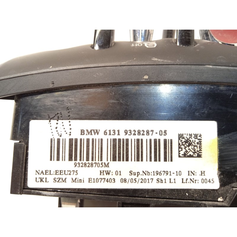 Recambio de mando multifuncion para mini mini descapotable (f57) one referencia OEM IAM 61319328287 9328287 