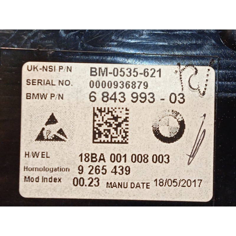 Recambio de cuadro instrumentos para mini mini descapotable (f57) one referencia OEM IAM 6843993 62106843993 