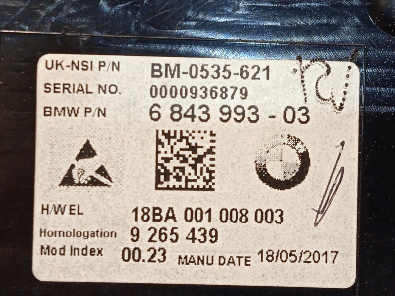 Recambio de cuadro instrumentos para mini mini descapotable (f57) one referencia OEM IAM 6843993 62106843993 