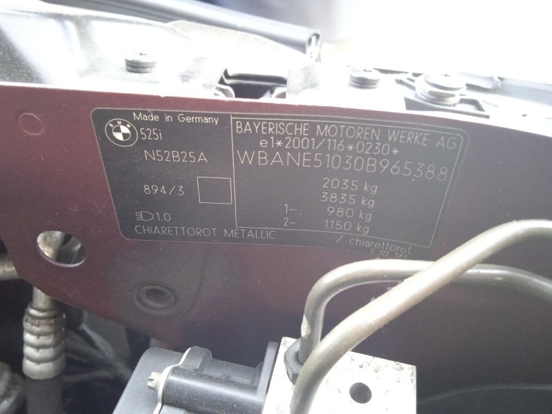 bmw 5 (e60) del año 2005