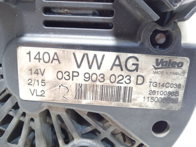 Recambio de alternador para seat ibiza iv (6j5, 6p1) 1.2 tdi referencia OEM IAM 03P903023D  TG14C036