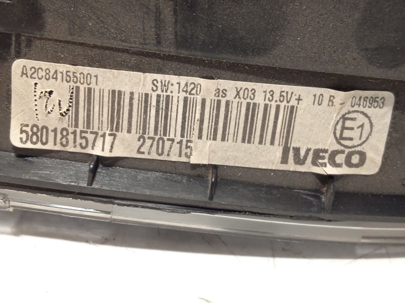 Recambio de cuadro instrumentos para iveco daily vi caja/chasis 33s15, 35s15, 35c15 referencia OEM IAM 5801815717  A2C84155001