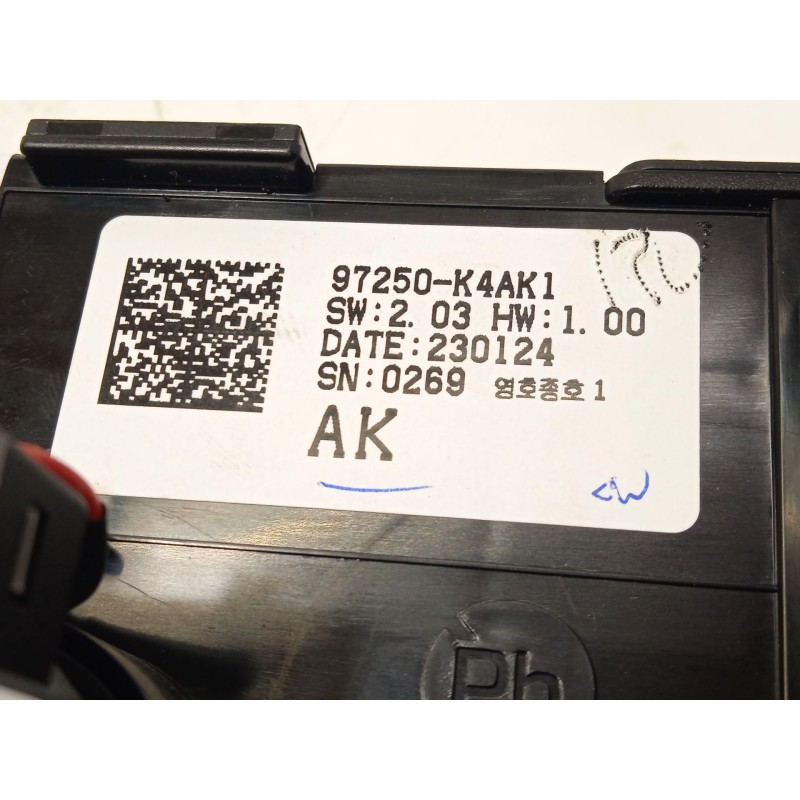 Recambio de mando climatizador para hyundai kona (os, ose, osi) ev referencia OEM IAM 97250K4AK1 97250K4AK1RET 