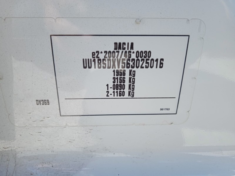 dacia dokker express furgoneta/monovolumen del año 2019