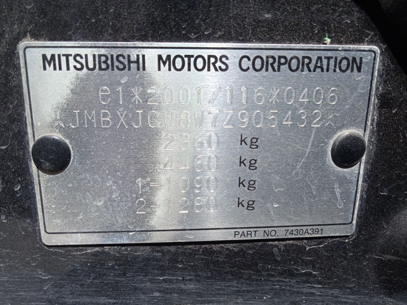 mitsubishi outlander ii (cw_w) del año 2007