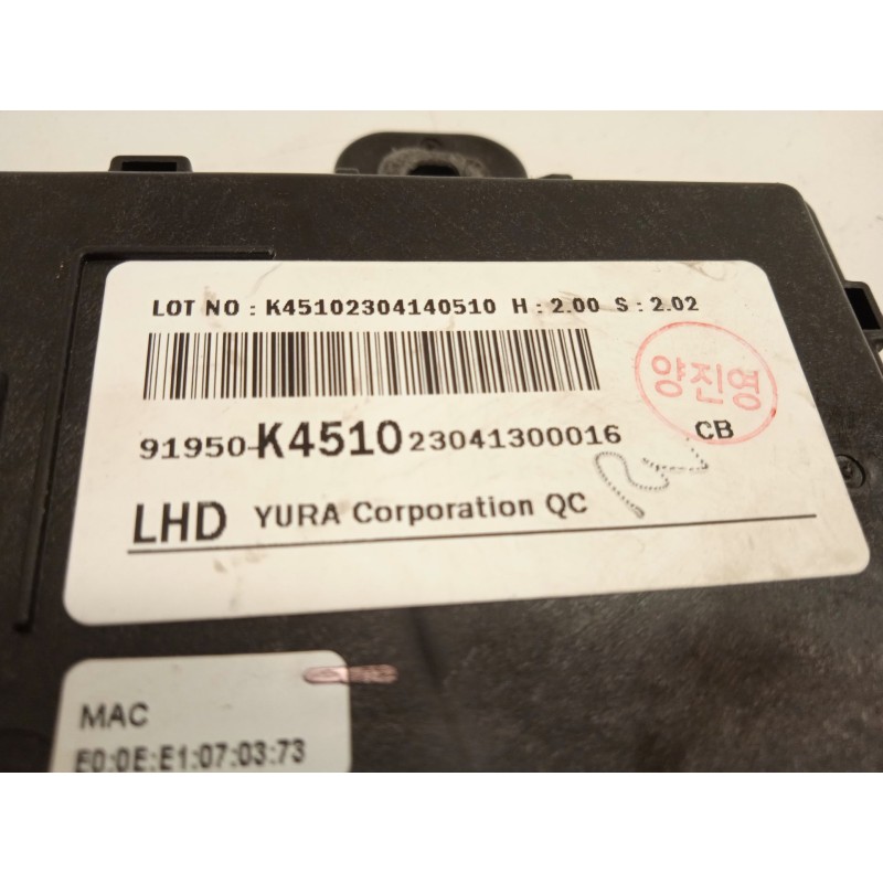 Recambio de modulo electronico para hyundai kona (os, ose, osi) ev referencia OEM IAM 91950K4510  