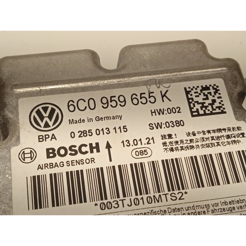 Recambio de kit airbag para skoda fabia 1.0 tsi referencia OEM IAM 6V1857009P9B9 6V0880204 3V0880201AMIZY