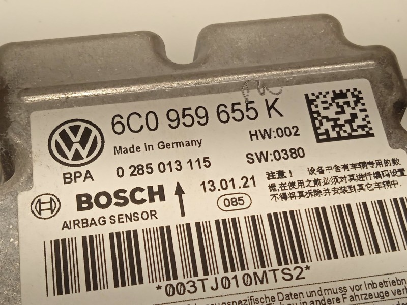 Recambio de kit airbag para skoda fabia 1.0 tsi referencia OEM IAM 6V1857009P9B9 6V0880204 3V0880201AMIZY