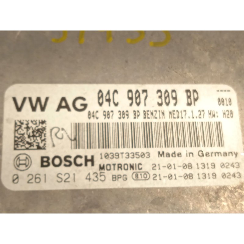 Recambio de centralita motor uce para skoda fabia 1.0 tsi referencia OEM IAM 04C907309BP  0261S21435