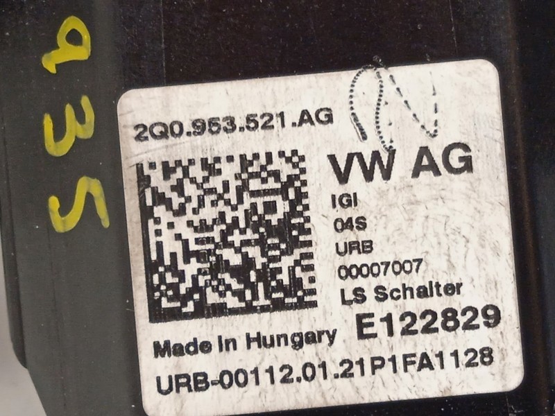 Recambio de mando intermitentes para skoda fabia 1.0 tsi referencia OEM IAM 2Q0953521AG  