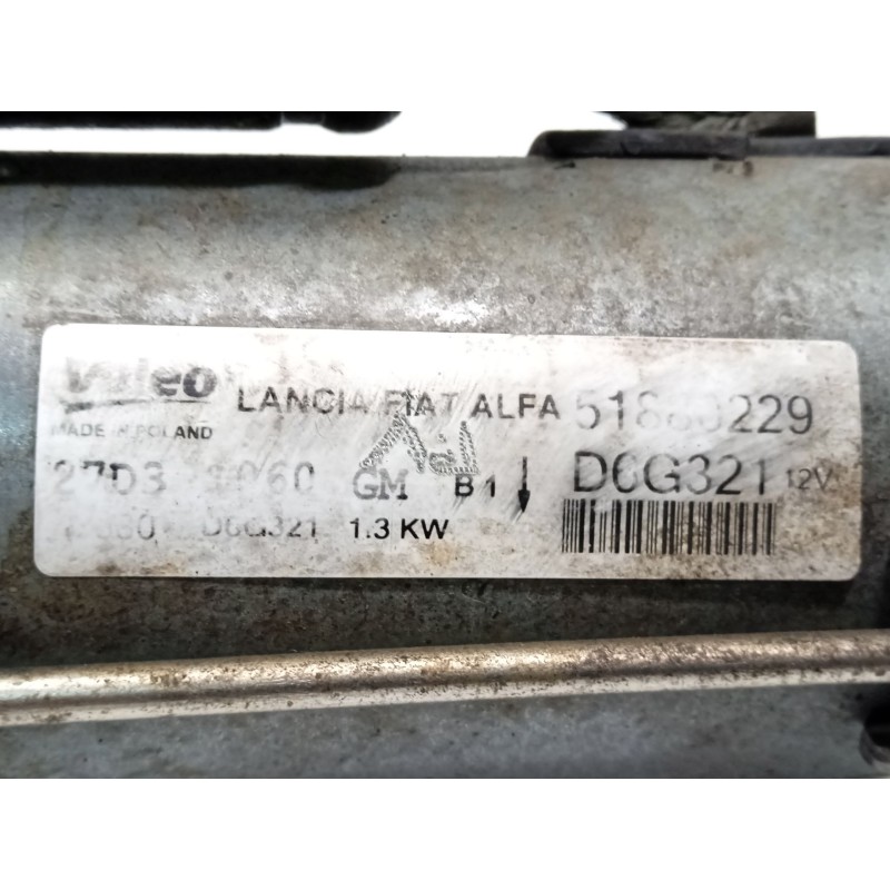 Recambio de motor arranque para citroën nemo 1.3 hdi fap referencia OEM IAM 51880229  D6G321