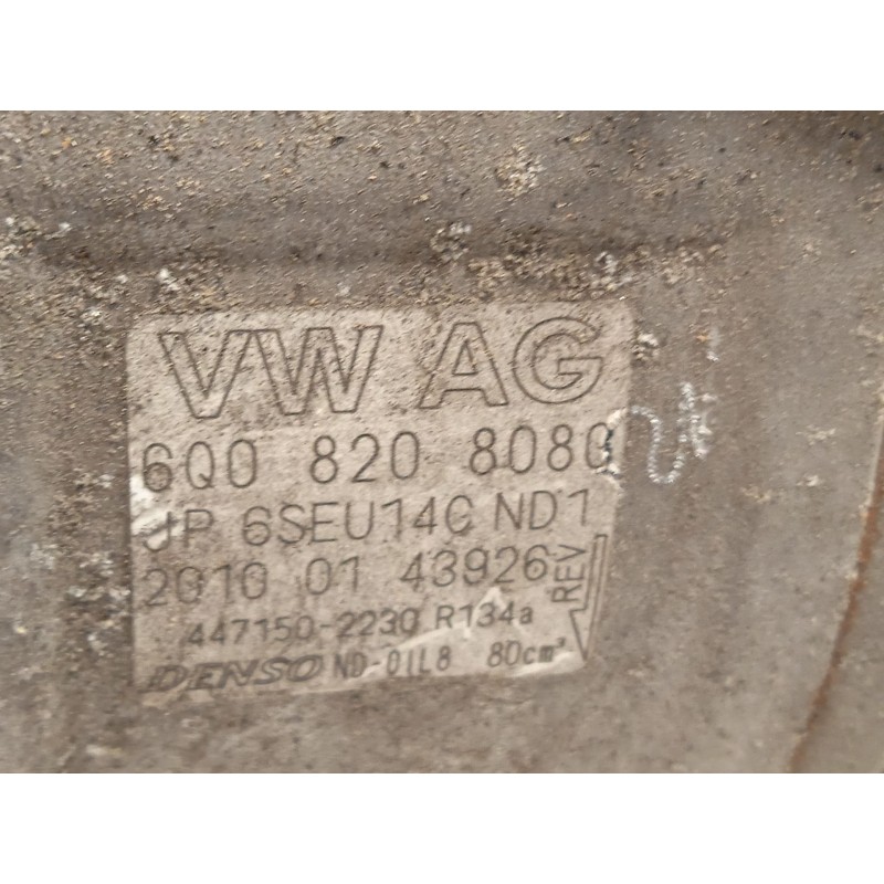 Recambio de compresor aire acondicionado para seat ibiza iv (6j5, 6p1) 1.4 tdi referencia OEM IAM 6Q0820808C  