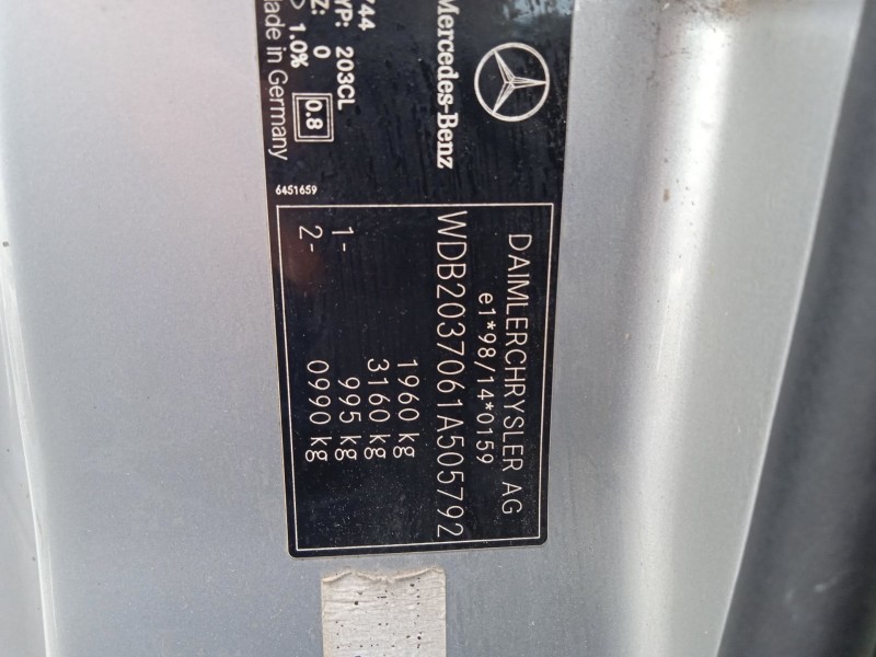 mercedes-benz clase c coupé (cl203) del año 2003