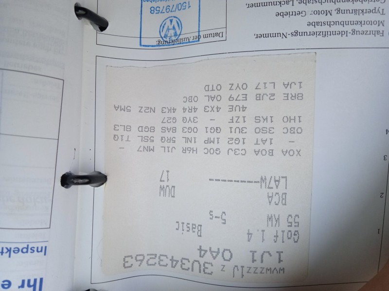 volkswagen bora variant (1j6) del año 2003