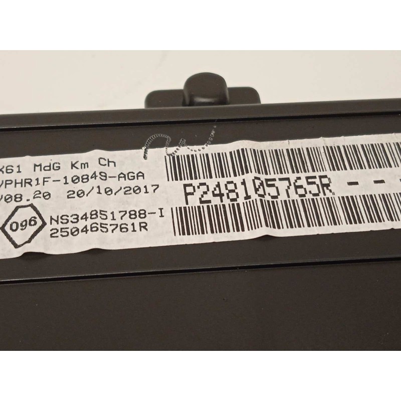 Recambio de cuadro instrumentos para renault kangoo profesional referencia OEM IAM 248105765R  P248105765R