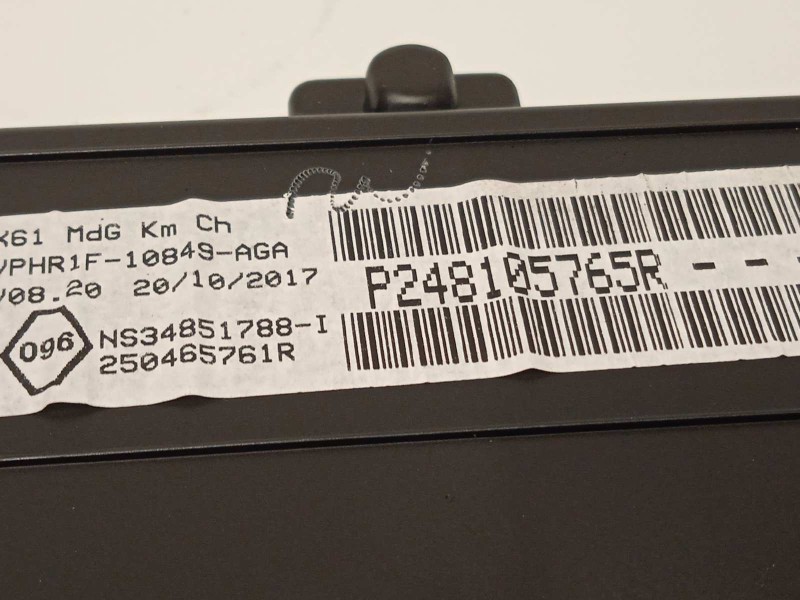 Recambio de cuadro instrumentos para renault kangoo profesional referencia OEM IAM 248105765R  P248105765R