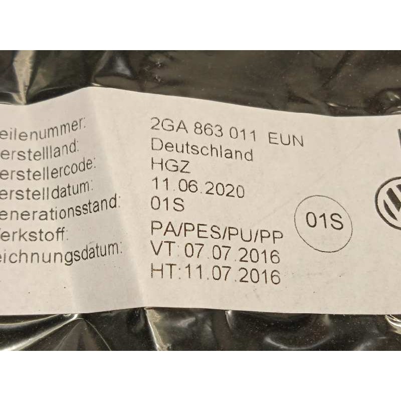 Recambio de juego alfombrillas para volkswagen t-roc advance referencia OEM IAM 2GA863011EUN  