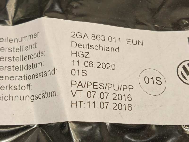 Recambio de juego alfombrillas para volkswagen t-roc advance referencia OEM IAM 2GA863011EUN  