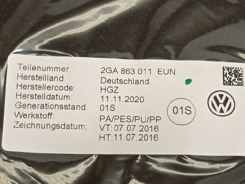 Recambio de juego alfombrillas para volkswagen t-roc advance referencia OEM IAM 2GA863011EUN  