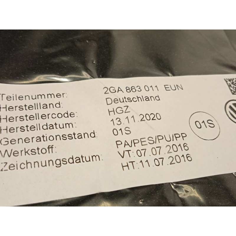 Recambio de juego alfombrillas para volkswagen t-roc advance referencia OEM IAM 2GA863011EUN  