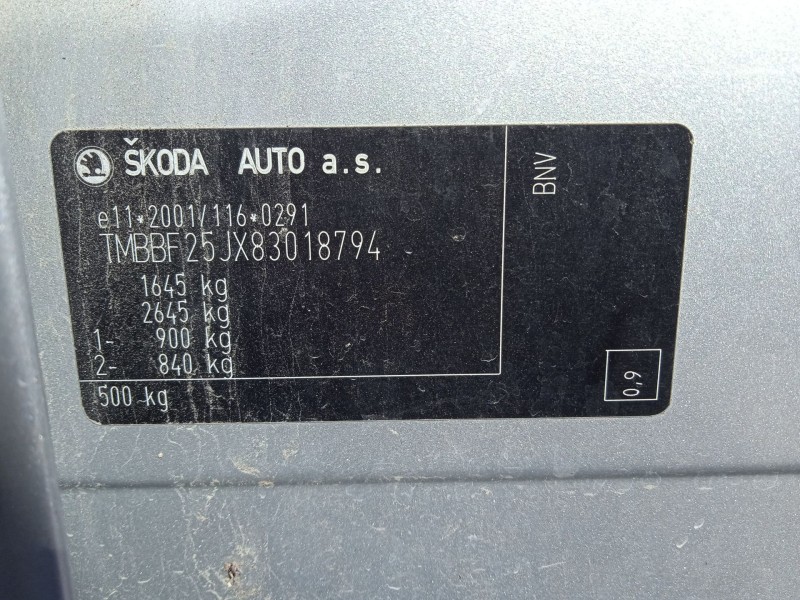 skoda fabia ii (542) del año 2007