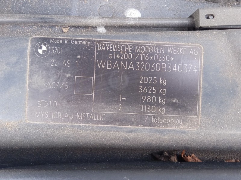 bmw 5 (e60) del año 2003