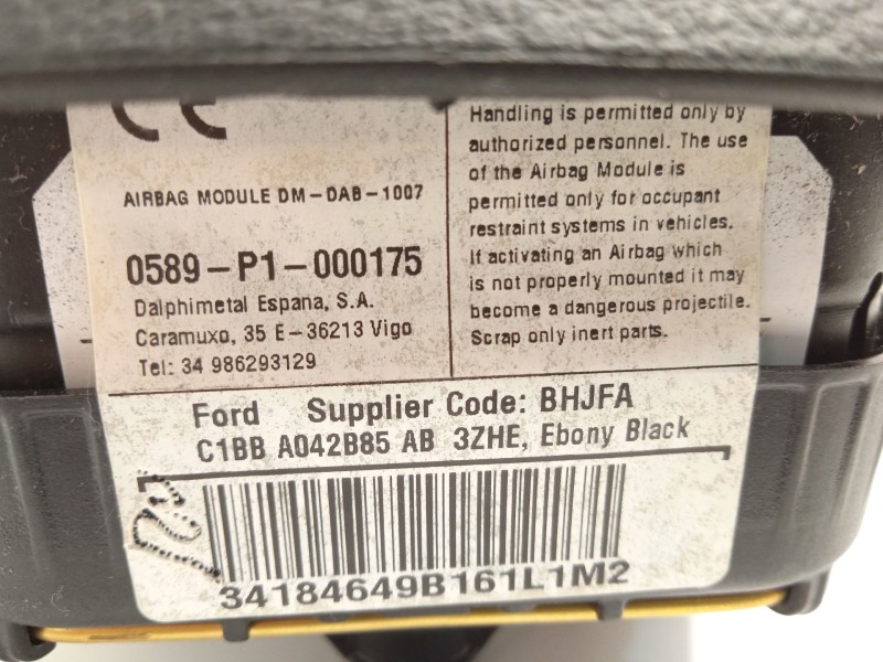 Recambio de airbag delantero izquierdo para ford fiesta (ccn) trend referencia OEM IAM C1BBA042B85AB 1899083 
