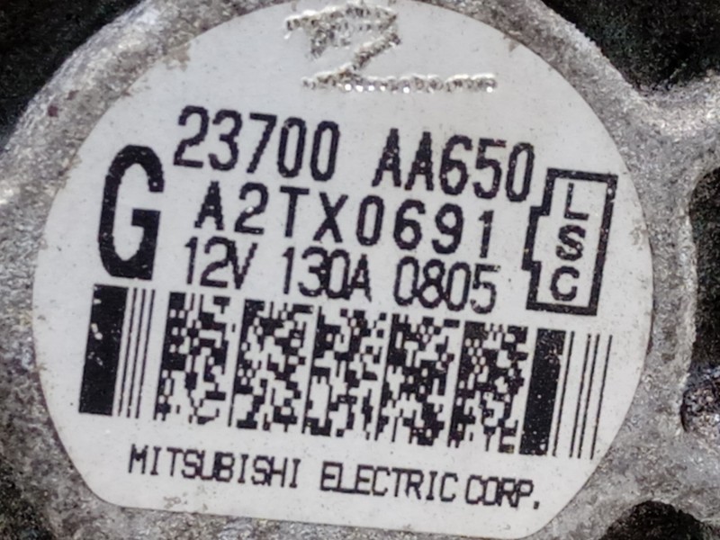 Recambio de alternador para subaru legacy kombi/outback b14 2.5 cat referencia OEM IAM 23700AA650  A2TX0691