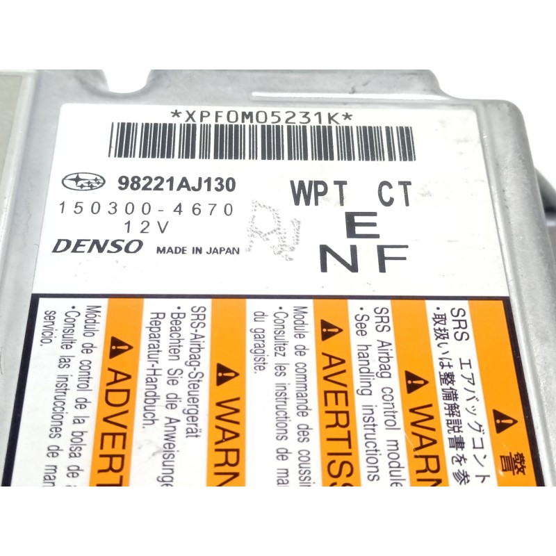 Recambio de centralita airbag para subaru legacy kombi/outback b14 2.5 cat referencia OEM IAM 98221AJ130  