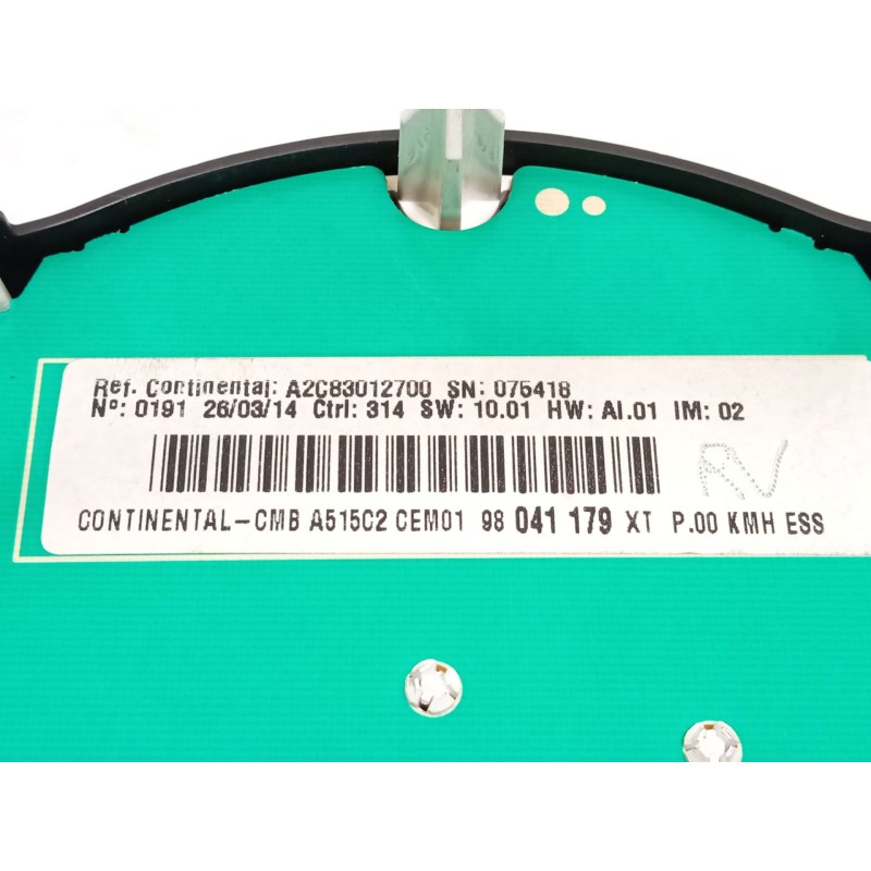 Recambio de cuadro instrumentos para citroën c3 tonic referencia OEM IAM 98041179XT  