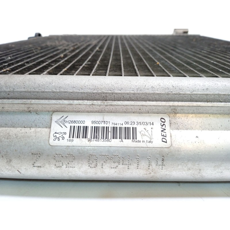 Recambio de condensador / radiador aire acondicionado para citroën c3 tonic referencia OEM IAM 9674813580 6455JF 95007T01