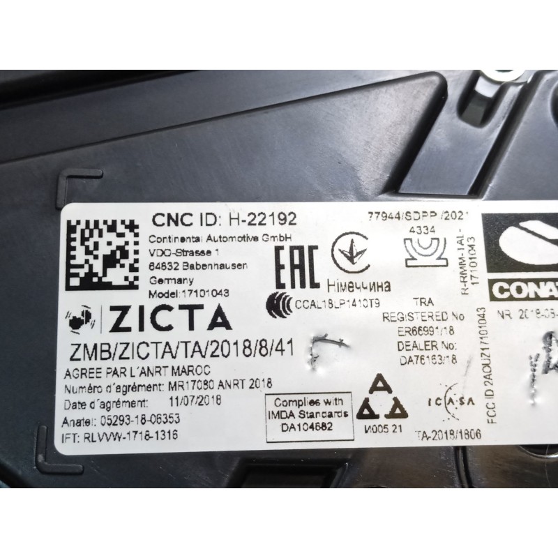 Recambio de cuadro instrumentos para seat ibiza (kj1) 1.0 fr referencia OEM IAM 6F0920740D  