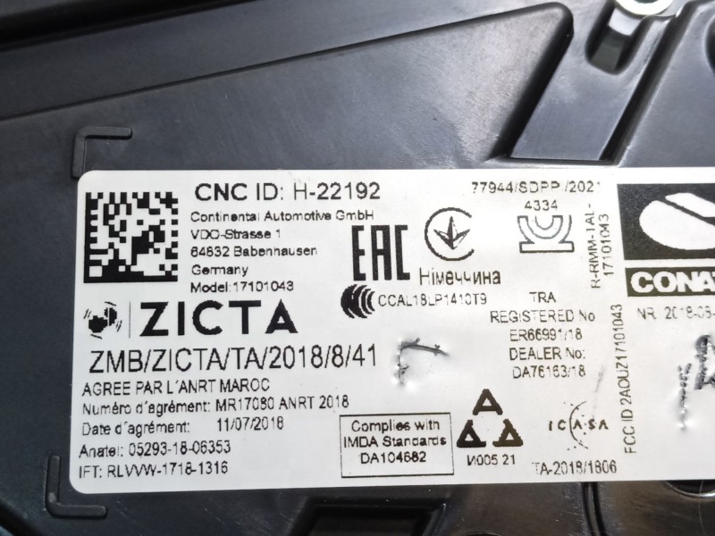 Recambio de cuadro instrumentos para seat ibiza (kj1) 1.0 fr referencia OEM IAM 6F0920740D  