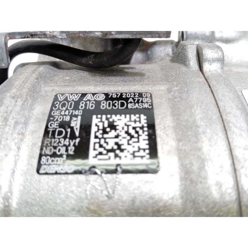 Recambio de compresor aire acondicionado para seat ibiza (kj1) 1.0 fr referencia OEM IAM 3Q0816803D  