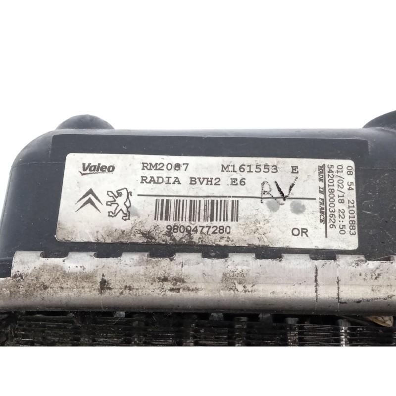 Recambio de radiador agua para citroën c4 lim. tonic referencia OEM IAM 9800477280  M161553