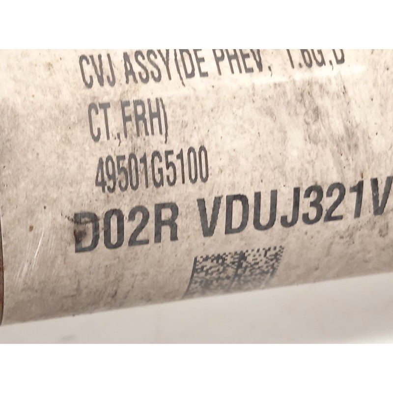 Recambio de transmision delantera derecha para kia niro i (de) 1.6 gdi hybrid referencia OEM IAM 49501G5100  