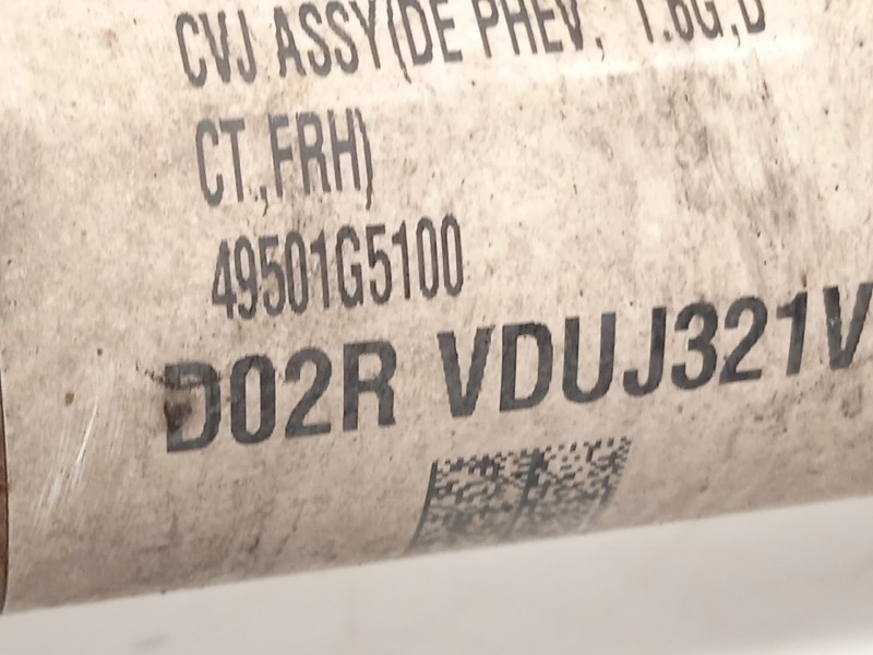 Recambio de transmision delantera derecha para kia niro i (de) 1.6 gdi hybrid referencia OEM IAM 49501G5100  